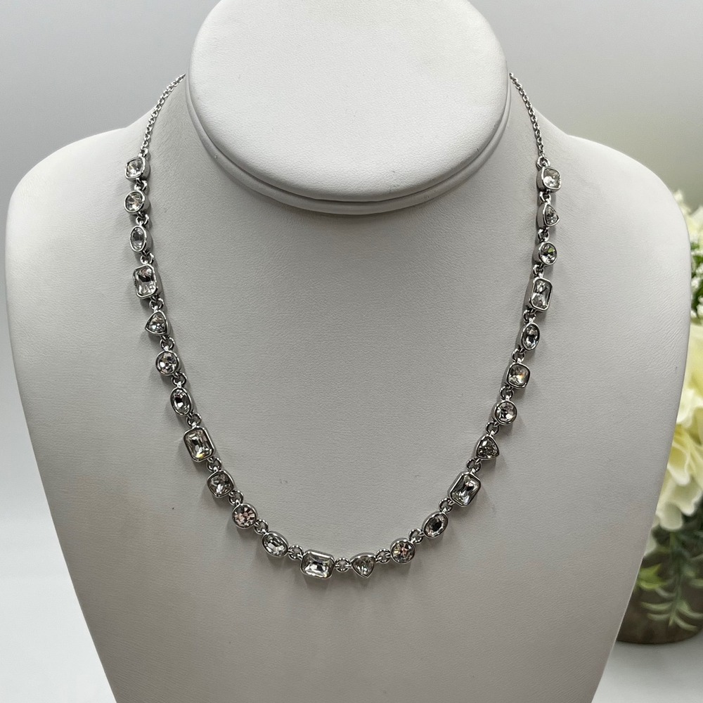 J. Crew Crystal Station Bezel Set‎ Oval
round Pear Cut Multi-shape Necklace New